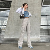 Women’s Cargo Trousers | Wide Leg | High Waist