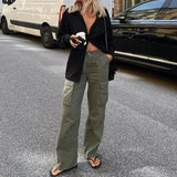 Women’s Cargo Trousers | Wide Leg | High Waist