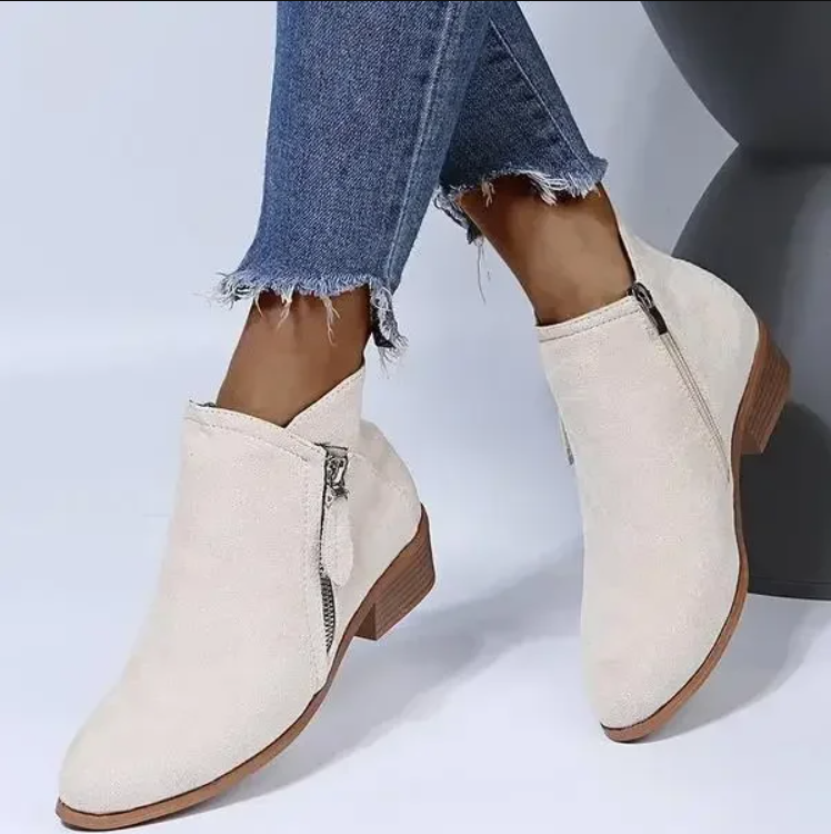 Women’s Ankle Boots | Orthopedic Support Shoes | Warm Winter Footwear | Comfortable Leather-Look Design