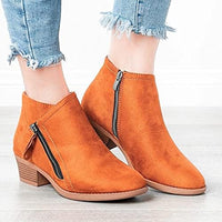 Women’s Ankle Boots | Orthopedic Support Shoes | Warm Winter Footwear | Comfortable Leather-Look Design