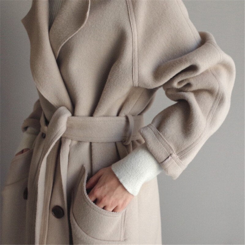Women’s Long Winter Coat | Elegant Warm Outerwear | Casual Classic Jacket | Stylish Cold-Weather Layer