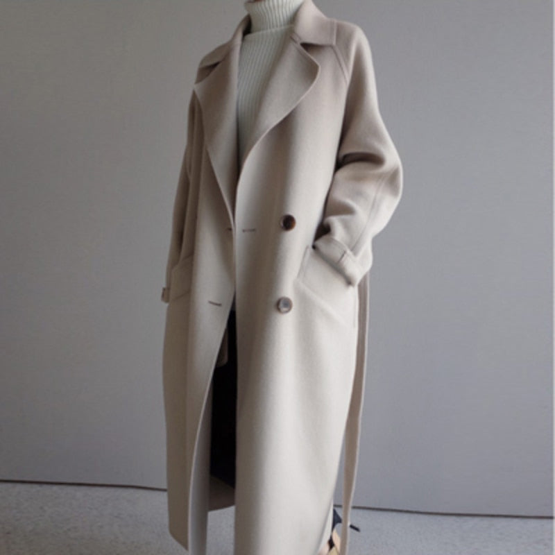 Women’s Long Winter Coat | Elegant Warm Outerwear | Casual Classic Jacket | Stylish Cold-Weather Layer