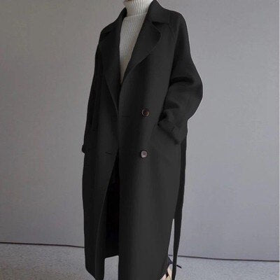 Women’s Long Winter Coat | Elegant Warm Outerwear | Casual Classic Jacket | Stylish Cold-Weather Layer