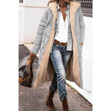 Women’s Long Winter Coat | Hooded Warm Jacket | Reversible Teddy Lined Outerwear | Cold-Weather Protection