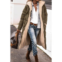 Women’s Long Winter Coat | Hooded Warm Jacket | Reversible Teddy Lined Outerwear | Cold-Weather Protection