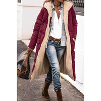 Women’s Long Winter Coat | Hooded Warm Jacket | Reversible Teddy Lined Outerwear | Cold-Weather Protection