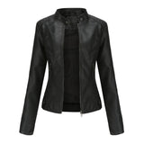 Leather Jacket Woman | Slim Fit Moto Style | Casual Outerwear | Modern Streetwear Look