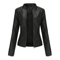 Leather Jacket Woman | Slim Fit Moto Style | Casual Outerwear | Modern Streetwear Look