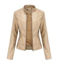 Leather Jacket Woman | Slim Fit Moto Style | Casual Outerwear | Modern Streetwear Look