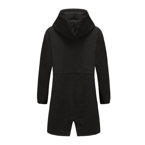 Women’s Long Trench Coat | Hooded Lightweight Jacket | Stylish Transitional Outerwear | Casual Elegant Look
