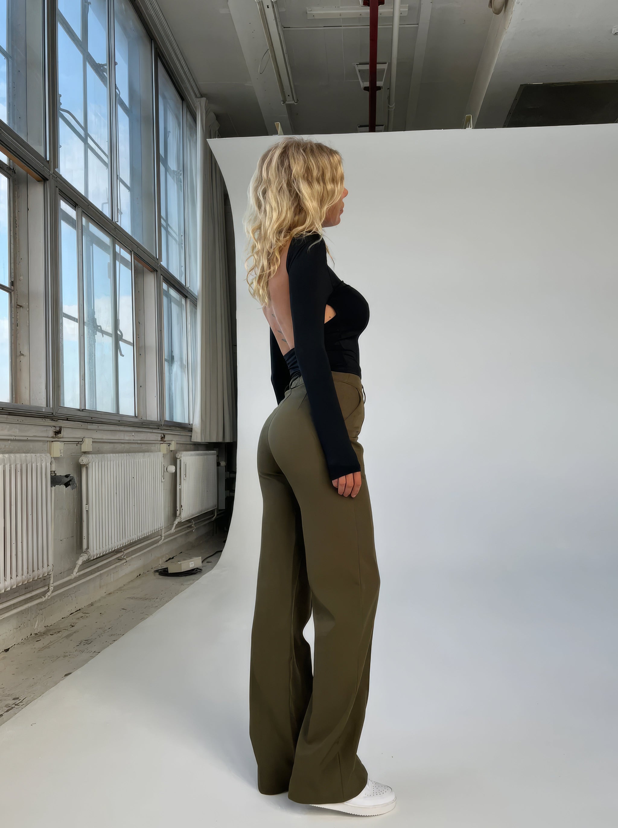 High Waist Wide Leg Trousers | Tailored Fit | Office & Casual Wear