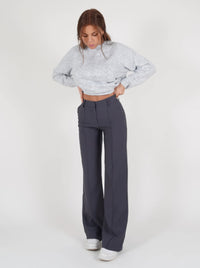 High Waist Wide Leg Trousers | Tailored Fit | Office & Casual Wear