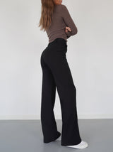 High Waist Wide Leg Trousers | Tailored Fit | Office & Casual Wear