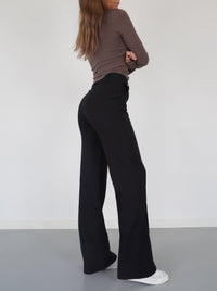 High Waist Wide Leg Trousers | Tailored Fit | Office & Casual Wear