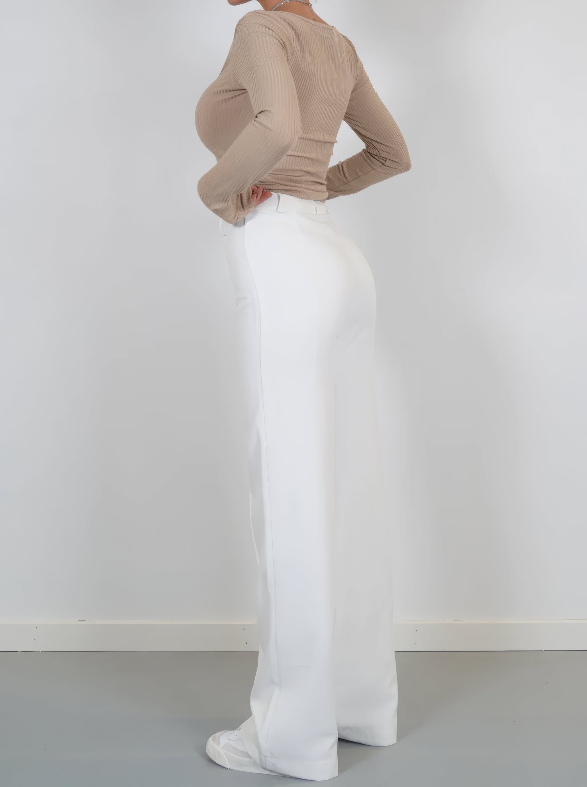 High Waist Wide Leg Trousers | Tailored Fit | Office & Casual Wear