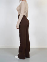 High Waist Wide Leg Trousers | Tailored Fit | Office & Casual Wear