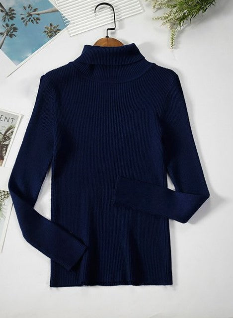 Women’s Turtleneck Sweater in Classic Knit Style | Elegant Ladies Jumper