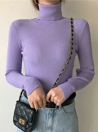 Women’s Turtleneck Sweater in Classic Knit Style | Elegant Ladies Jumper