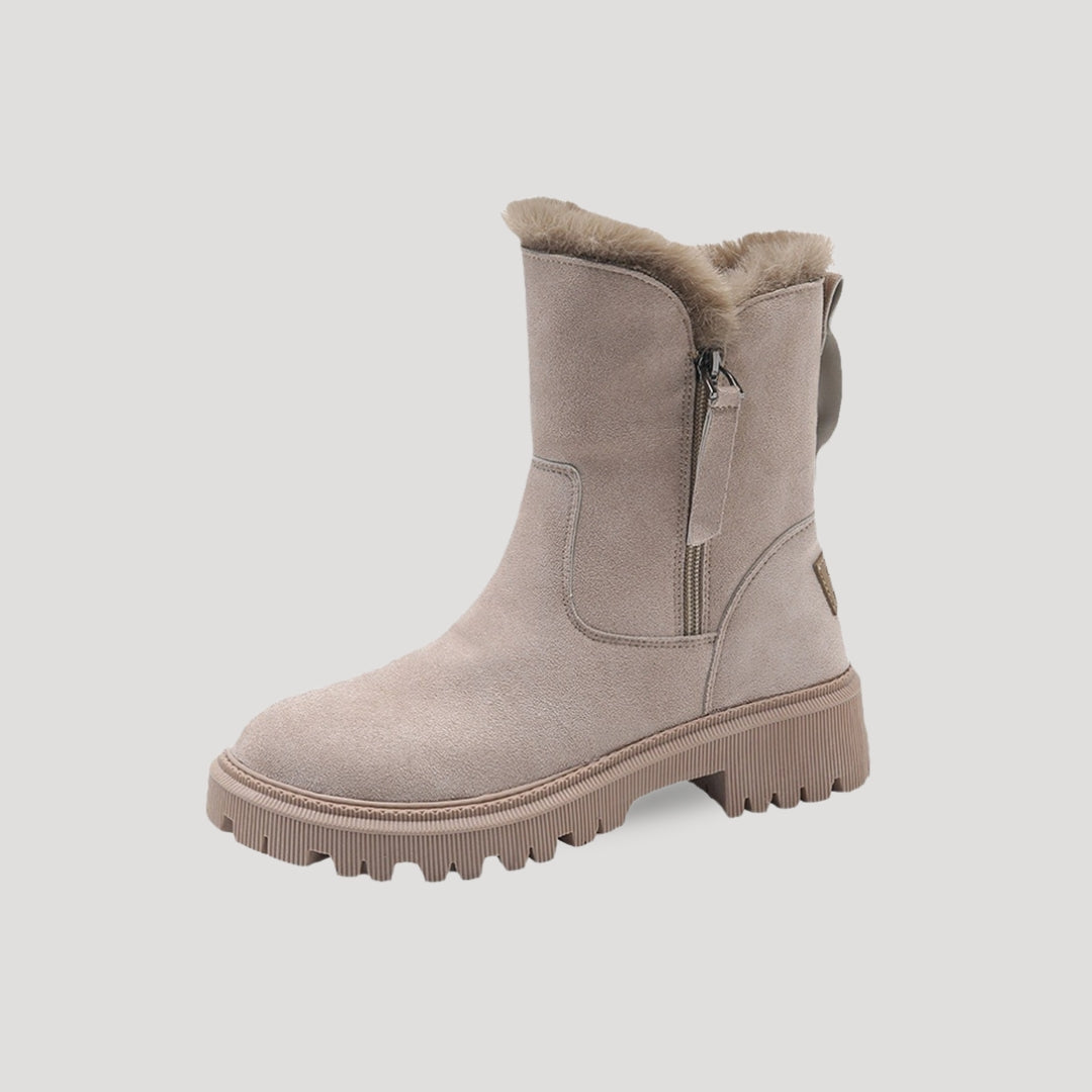 Women’s Winter Ankle Boots with Fur Lining | Warm Ladies Boots for Cold Weather