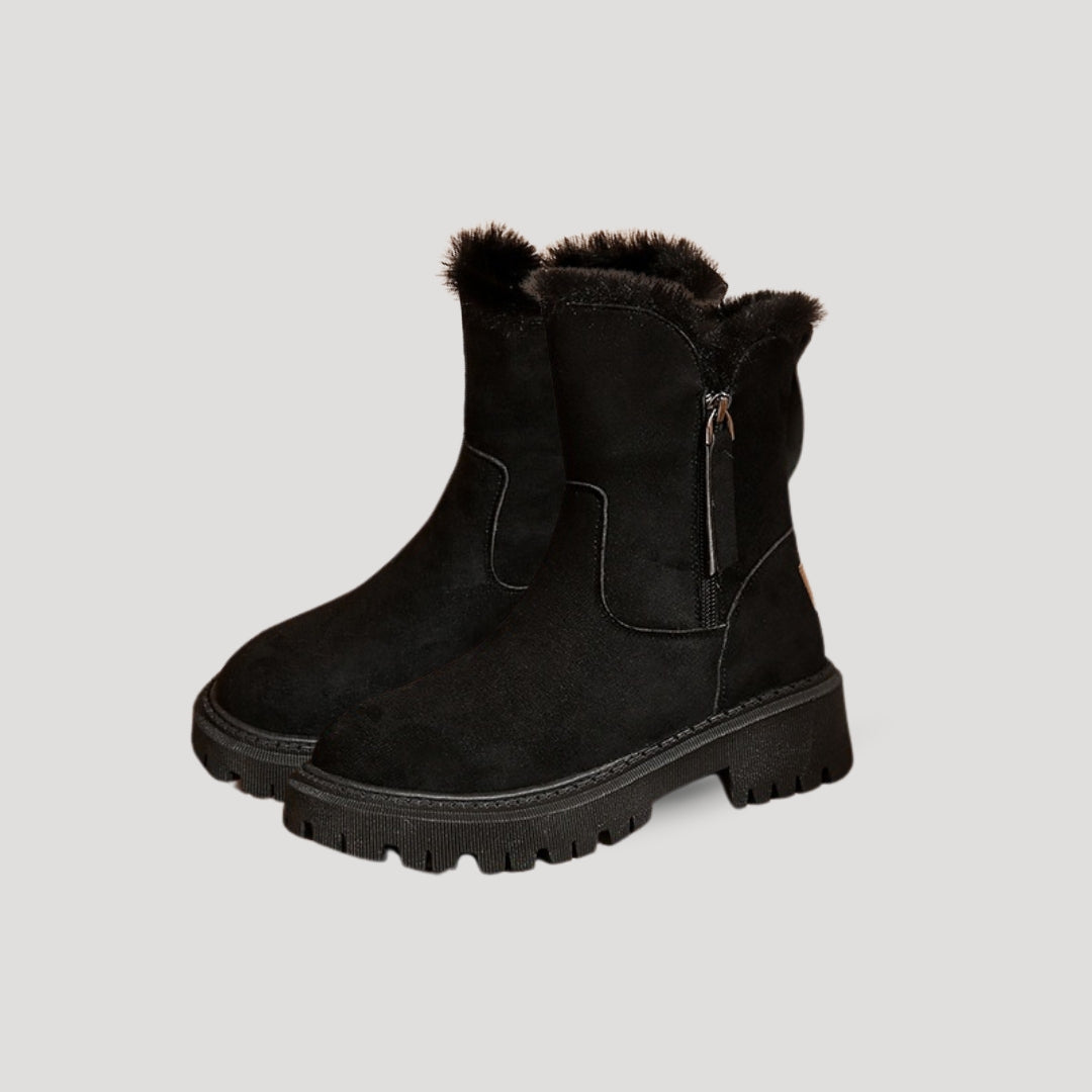Women’s Winter Ankle Boots with Fur Lining | Warm Ladies Boots for Cold Weather