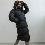 Women’s Long Puffer Coat | Warm Quilted Winter Jacket