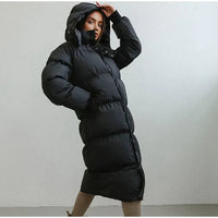 Women’s Long Puffer Coat | Warm Quilted Winter Jacket