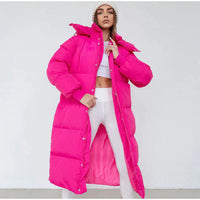 Women’s Long Puffer Coat | Warm Quilted Winter Jacket