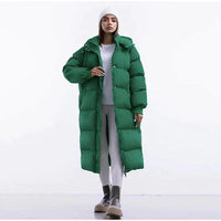 Women’s Long Puffer Coat | Warm Quilted Winter Jacket