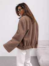 Women’s Casual Winter Coat with Lapel Collar | Warm Ladies Jacket