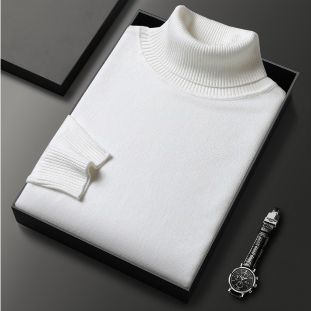 Men’s Turtleneck Sweater in Classic Roll Neck Style | Warm Winter Jumper