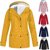 Women’s Waterproof Jacket | Fleece Lined | Hooded Design | Warm Rainproof Outerwear