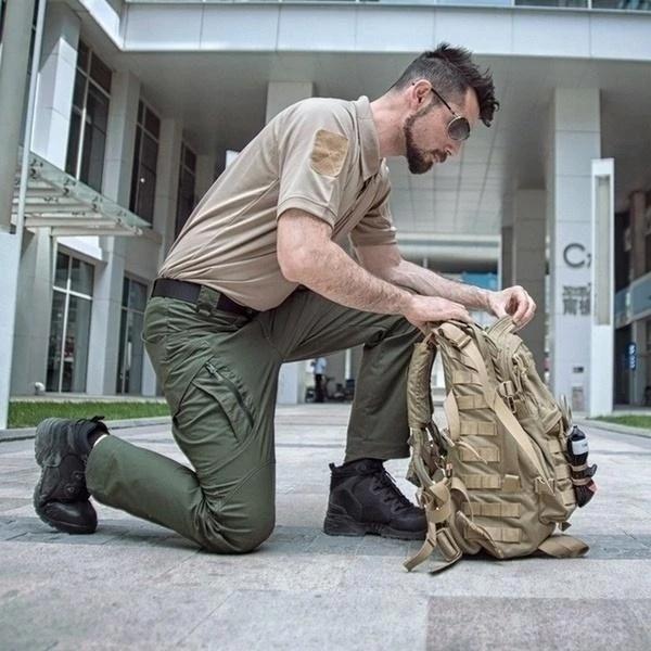Men’s Waterproof Cargo Trousers | Outdoor Hiking Pants | Durable All-Weather Bottoms | Flexible Adventure Wear