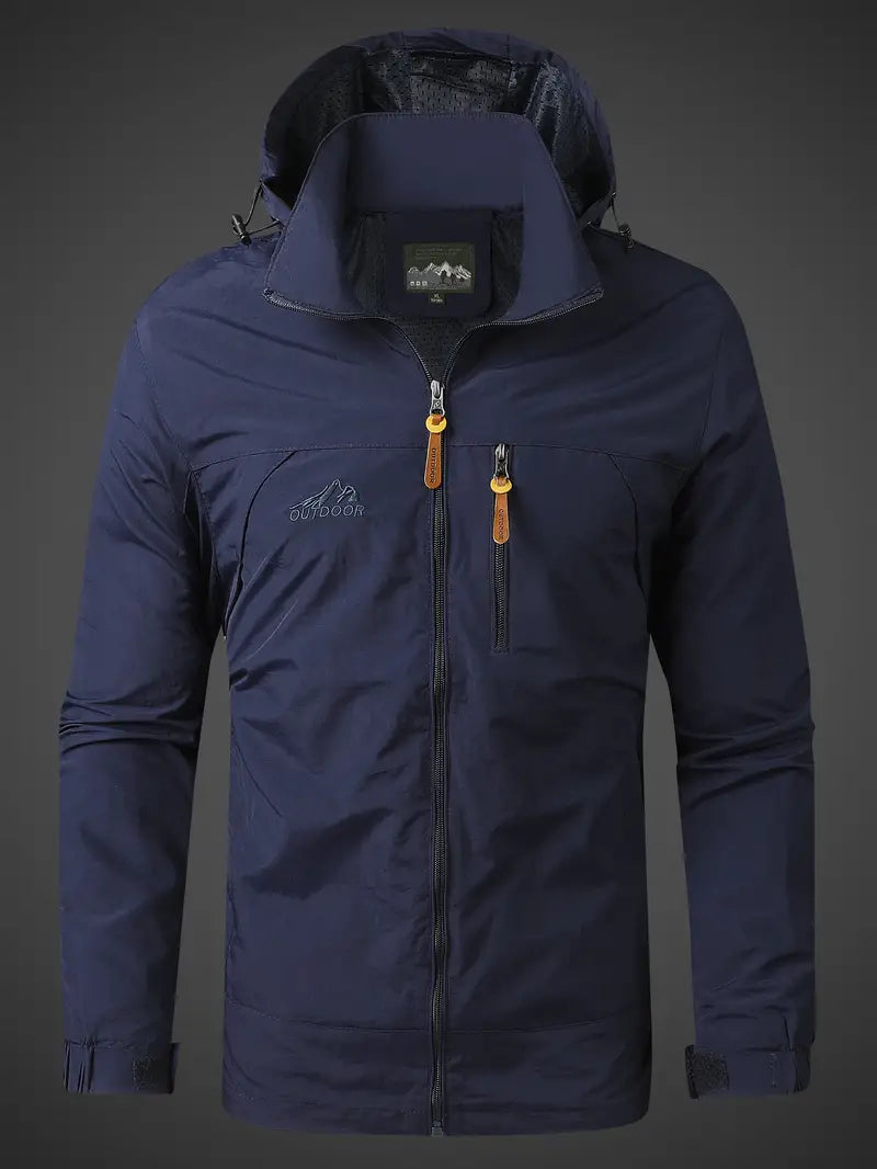 Men’s Waterproof Outdoor Jacket in Weatherproof Style | Lightweight Hiking Jacket