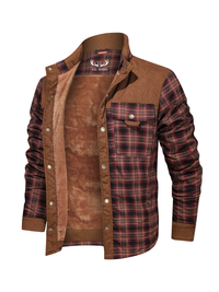 Men’s Lumber Jacket with Fur Lining in Winter Style | Warm Casual Coat