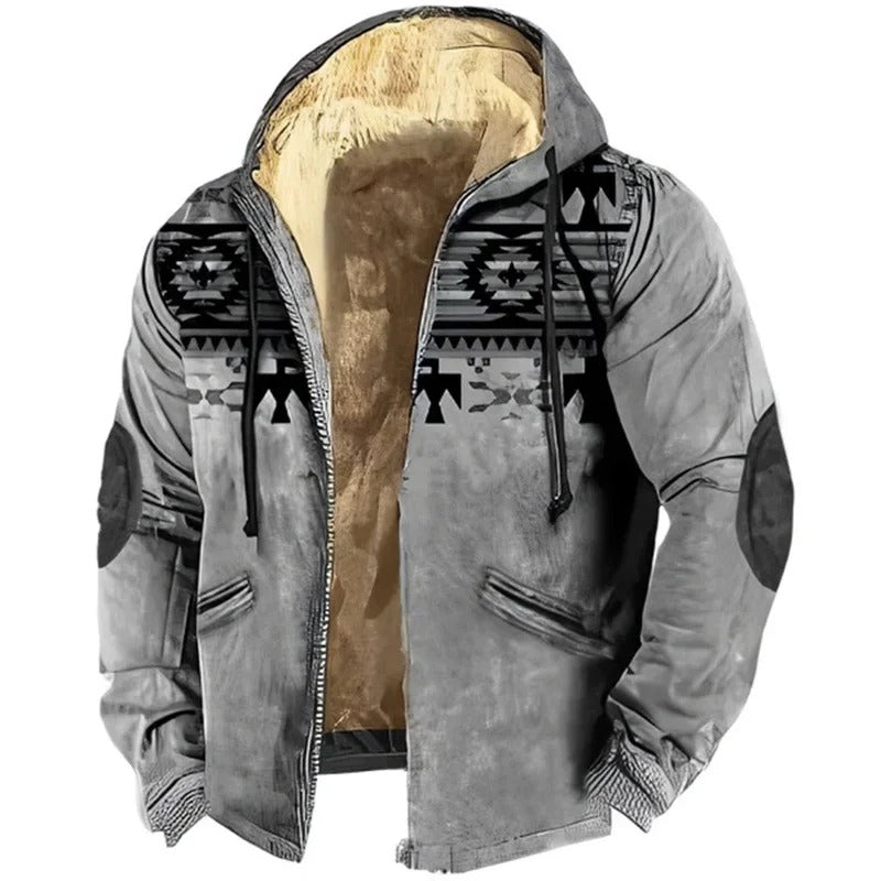 Men’s Casual Winter Jacket with Hood | Warm Padded Coat for Cold Weather