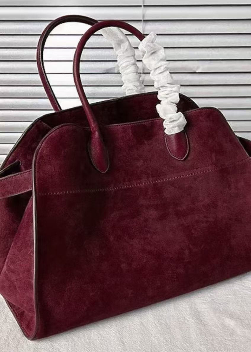 Women’s Large Suede Tote Bag | Designer Handbag with Shoulder and Crossbody Style