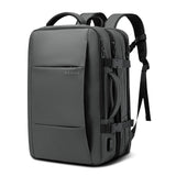Expandable Travel Backpack | Waterproof PVC Material | USB Charging Port | Carry-On Friendly