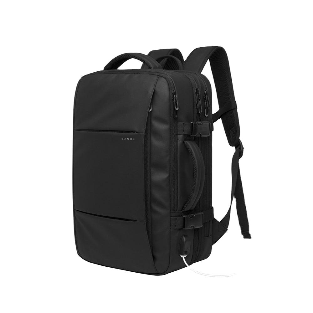 Expandable Travel Backpack | Waterproof PVC Material | USB Charging Port | Carry-On Friendly