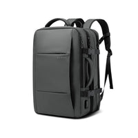 Expandable Travel Backpack | Waterproof PVC Material | USB Charging Port | Carry-On Friendly