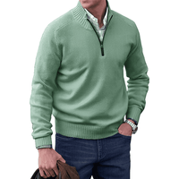 Men’s Quarter Zip Sweater in Classic Knitwear Style | Warm Winter Jumper