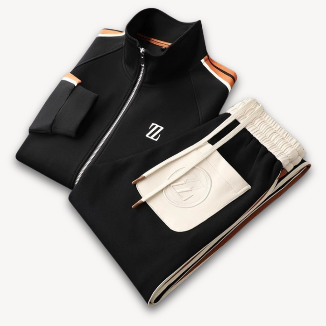 Men’s Tracksuit Set | Full-Zip Jacket and Joggers | Slim Fit | Casual Sportswear