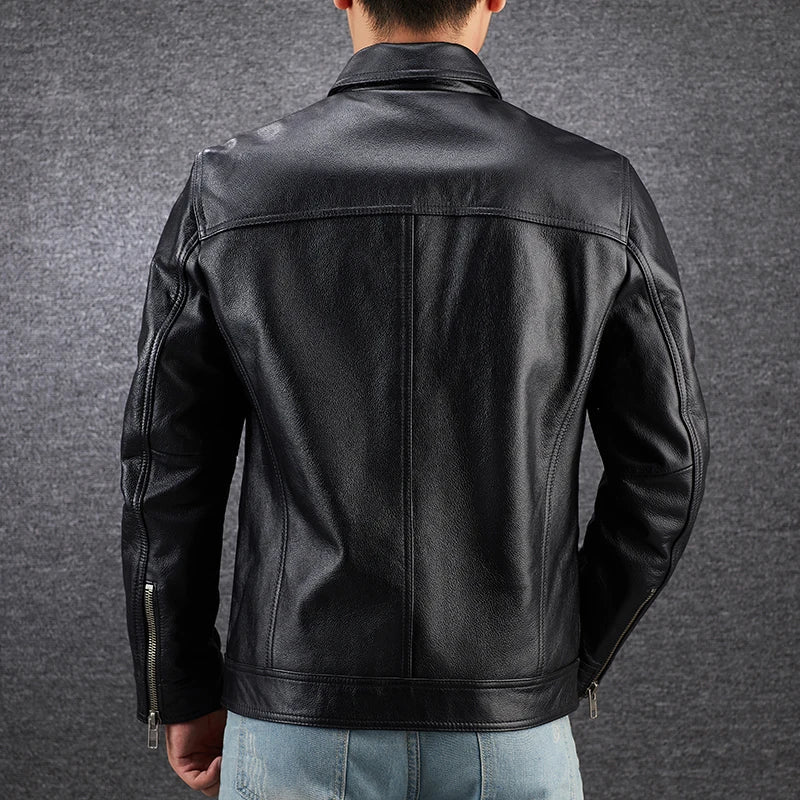 Unisex Classic Leather Jacket | Tailored Fit | Timeless Outerwear
