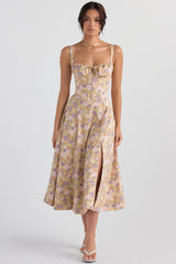 Women’s Floral Bustier Dress in Fitted Summer Style | Elegant Occasion Dress