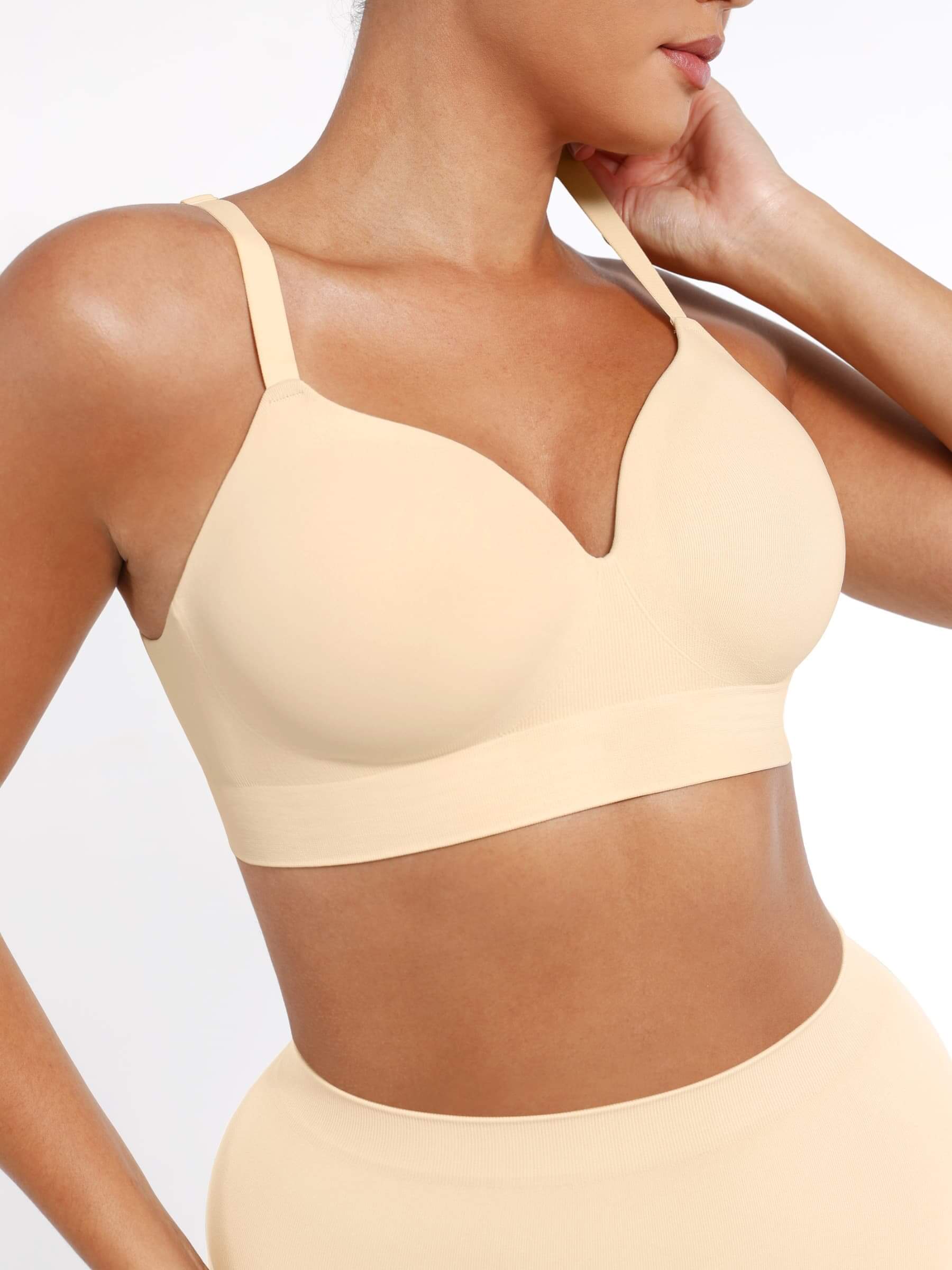 Wholesale Seamless Wireless Bust Support Shapewear Bra