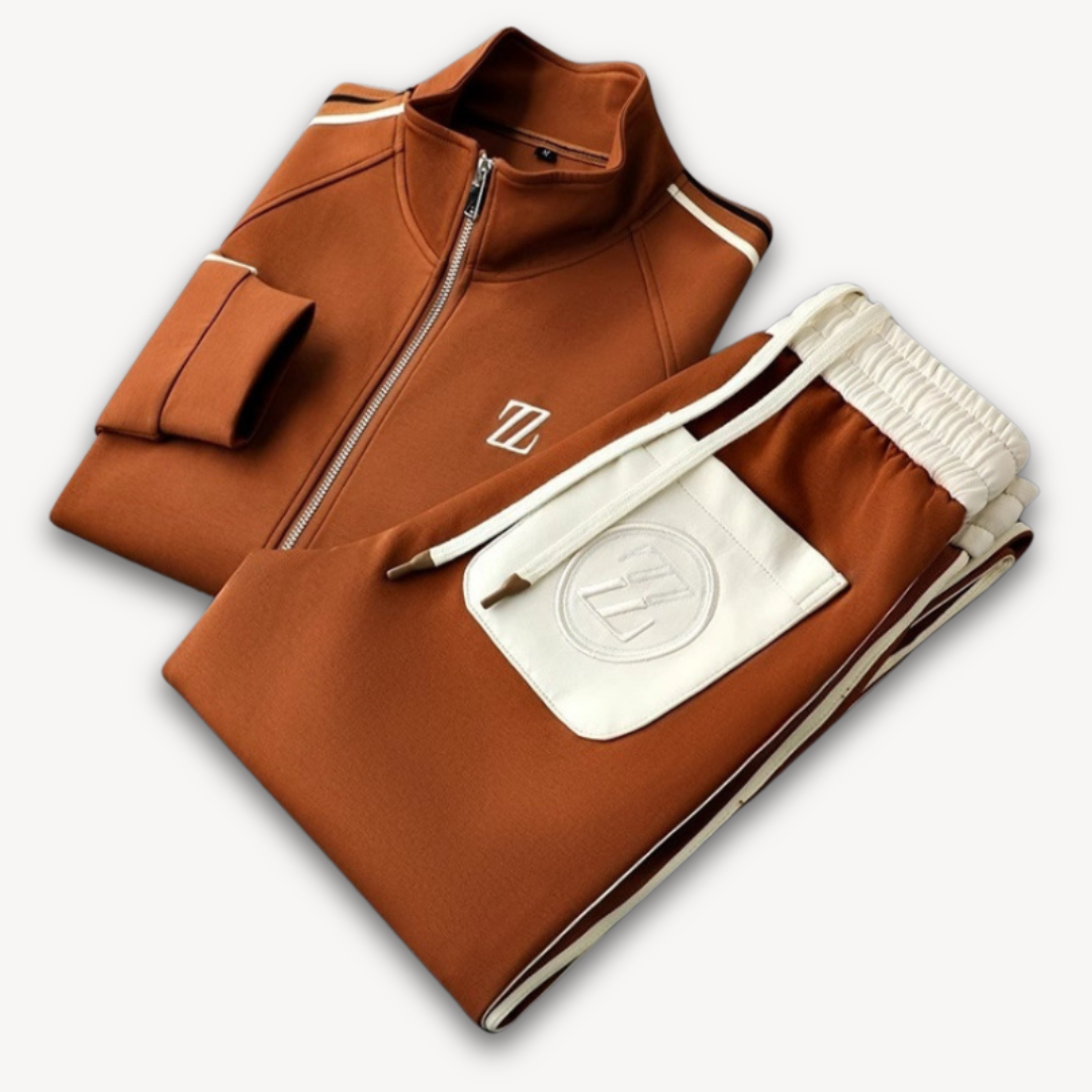 Men’s Tracksuit Set | Full-Zip Jacket and Joggers | Slim Fit | Casual Sportswear