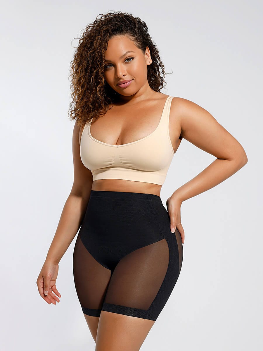 Wholesale Tummy Slimming Low Waist Fitted Mesh Body Butt Lifter