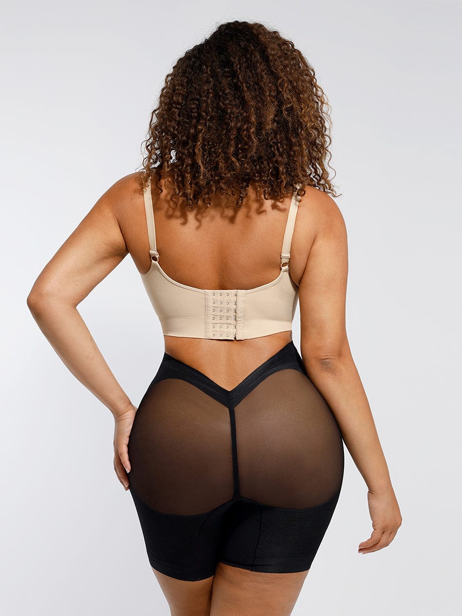 Wholesale Tummy Slimming Low Waist Fitted Mesh Body Butt Lifter