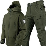 Men’s Winter Tracksuit with Coat and Pants | Warm Outdoor Cargo Set