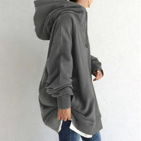Women’s Long Hoodie with Hood | Casual Oversized Sweatshirt for Winter