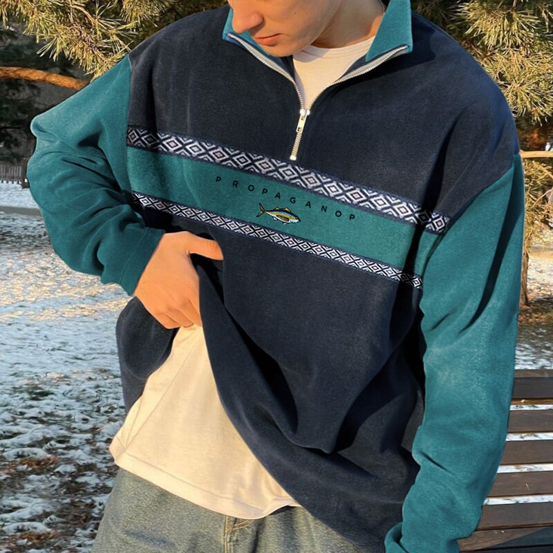 Men’s Knit Sweater in Lightweight Relaxed Fit | Casual Everyday Winter Jumper